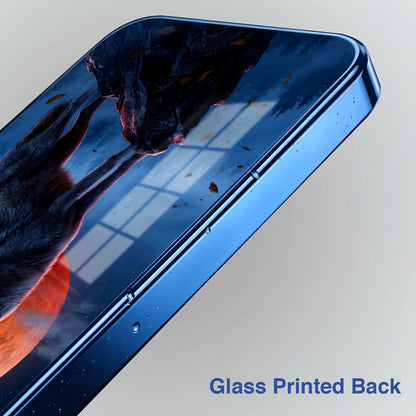 Vivo V70 5G Lunar Wolf Blue Electroplated Glass Phone Back Case