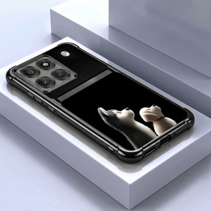 Motorola Edge 60 Pro 5G Dreamy Puppy Dual-Tone Transparent Airbags Case