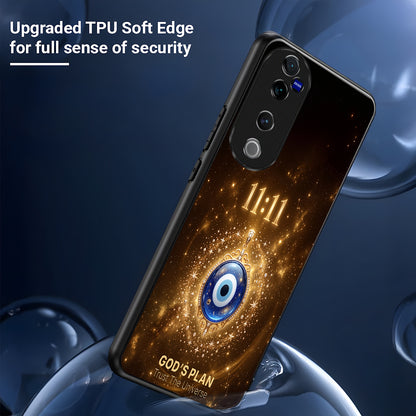 Vivo V40 Pro 5G God’s Plan Evil Eye Acrylic Glass Back Case