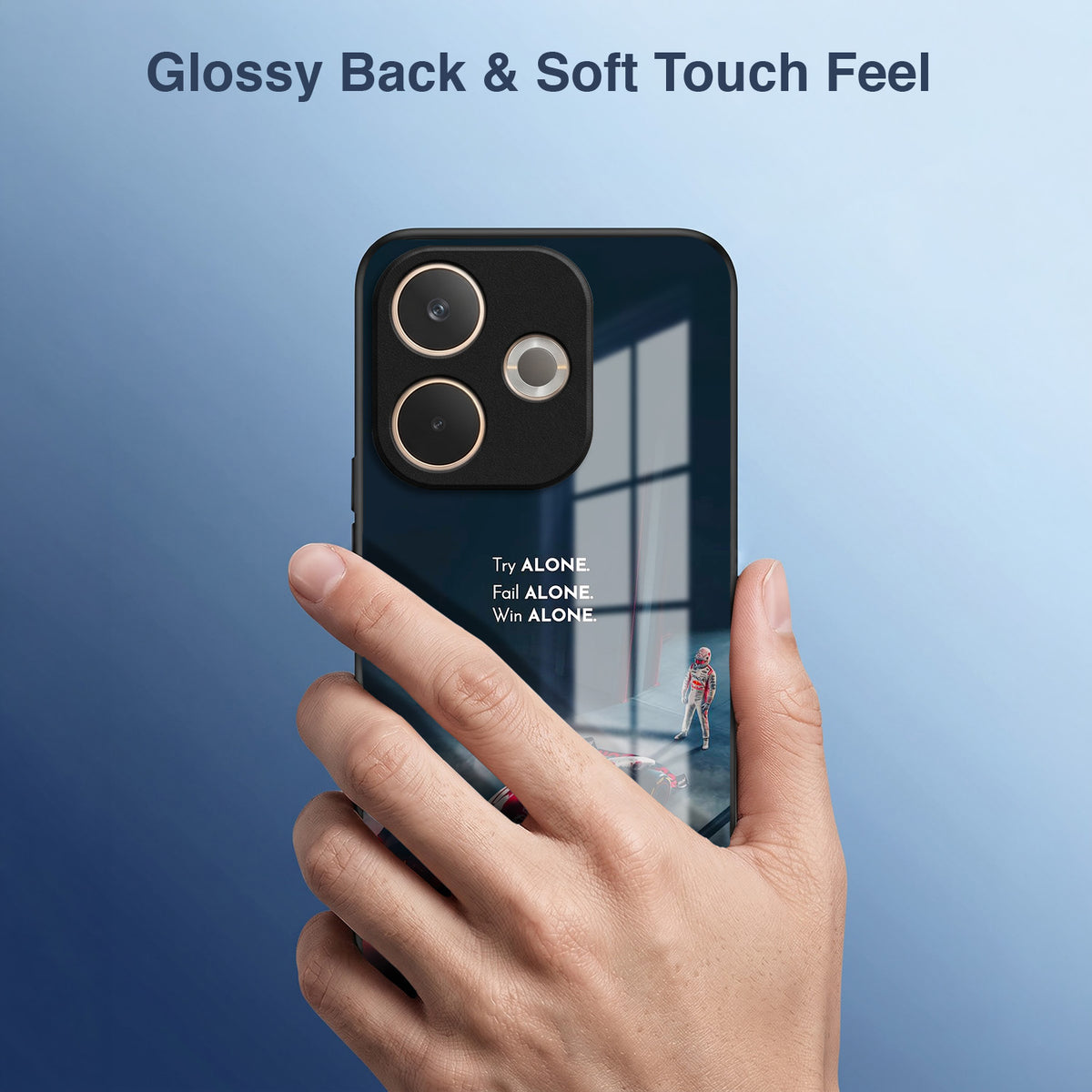 Oppo A5 Pro 5G Win Alone F1 Racing Acrylic Glass Back Case