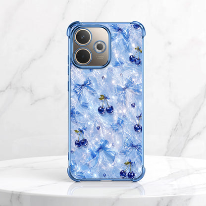 Oppo A5 Pro 5G Blue Cherry Airbags Printed Back Case
