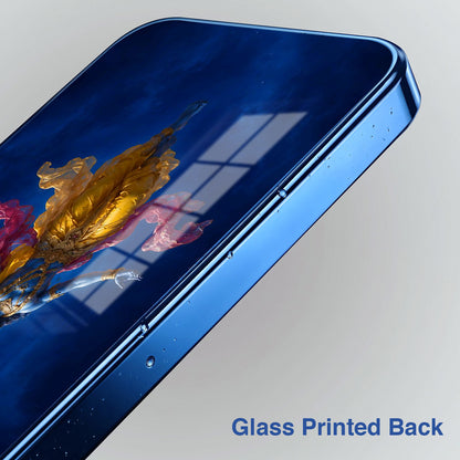 Vivo V70 5G Lord Krishna Blue Electroplated Glass Phone Back Case