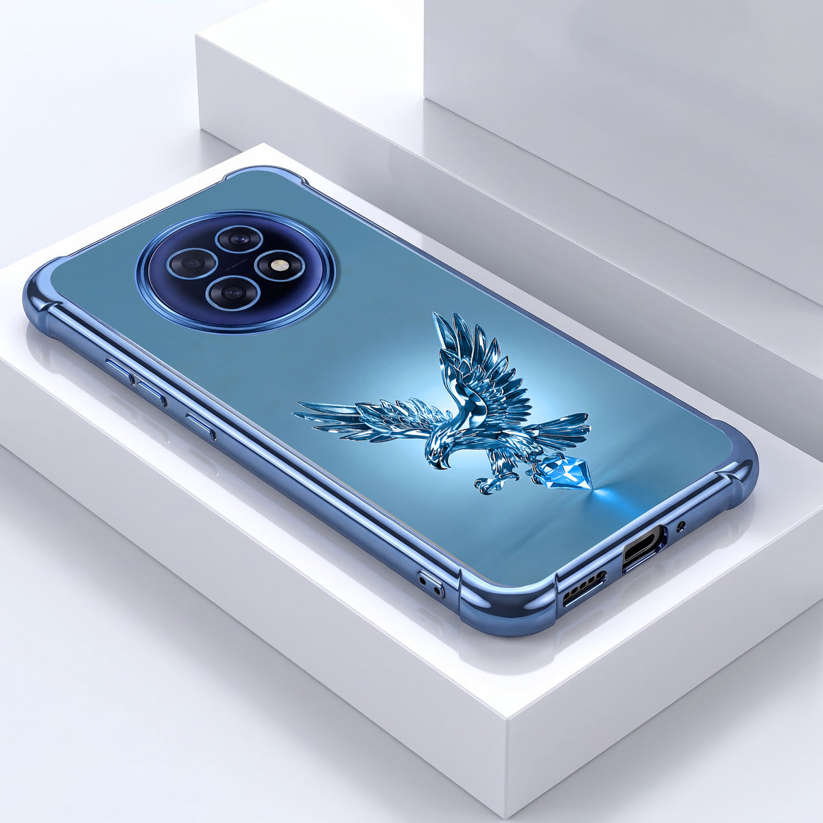 Oppo F31 Pro+ 5G Blue Eagle Airbags Printed Back Case