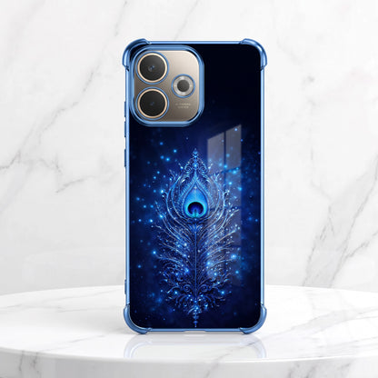 Oppo A5 Pro 5G Premium Peacock Feather Airbags Printed Back Case