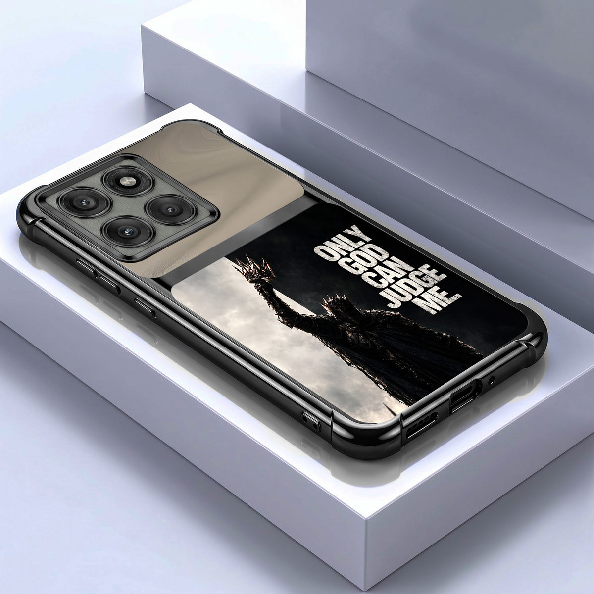 Motorola Edge 60 Pro 5G Divine Justice Dual-Tone Transparent Airbags Case