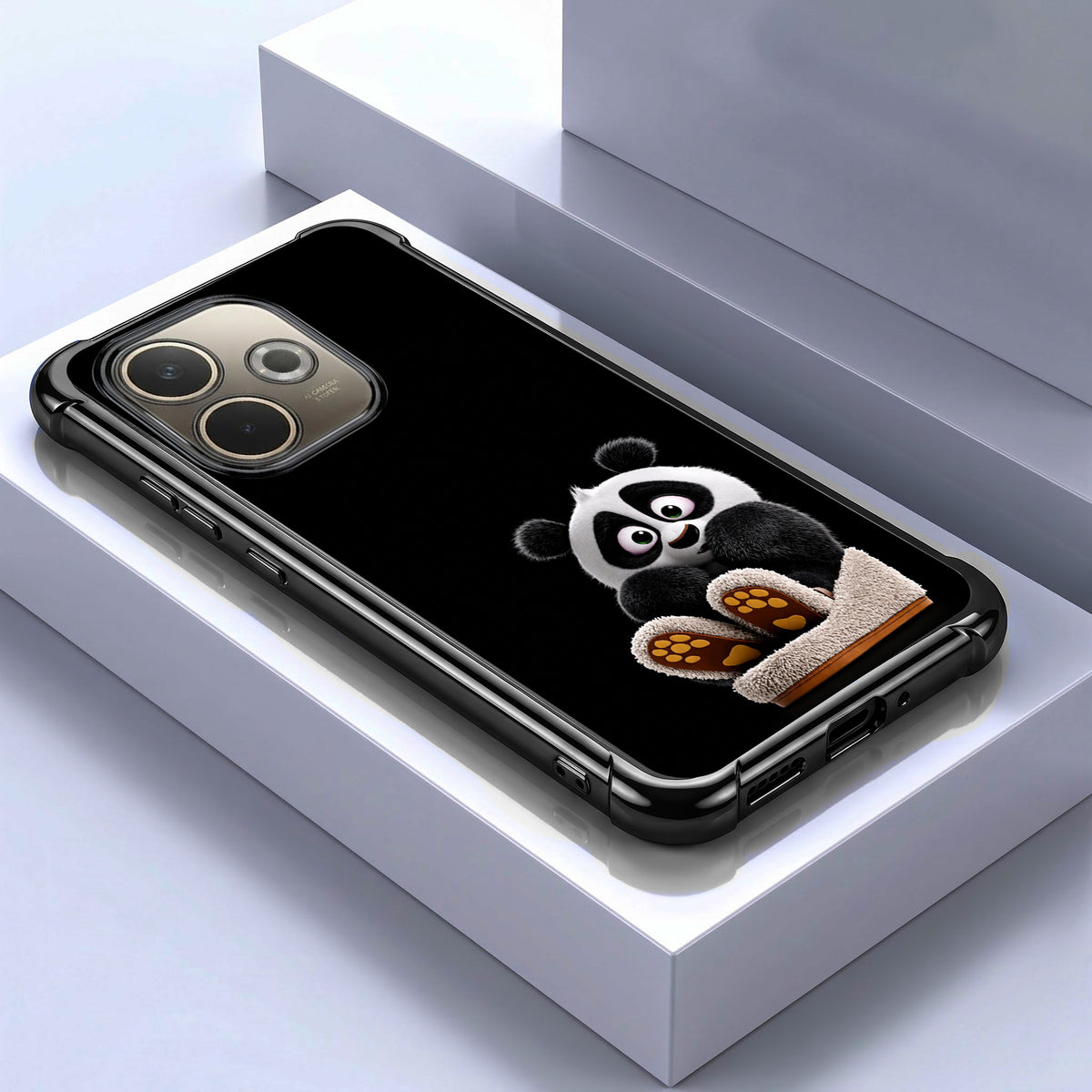 Oppo A5 Pro 5G Cute Panda Airbags Printed Back Case