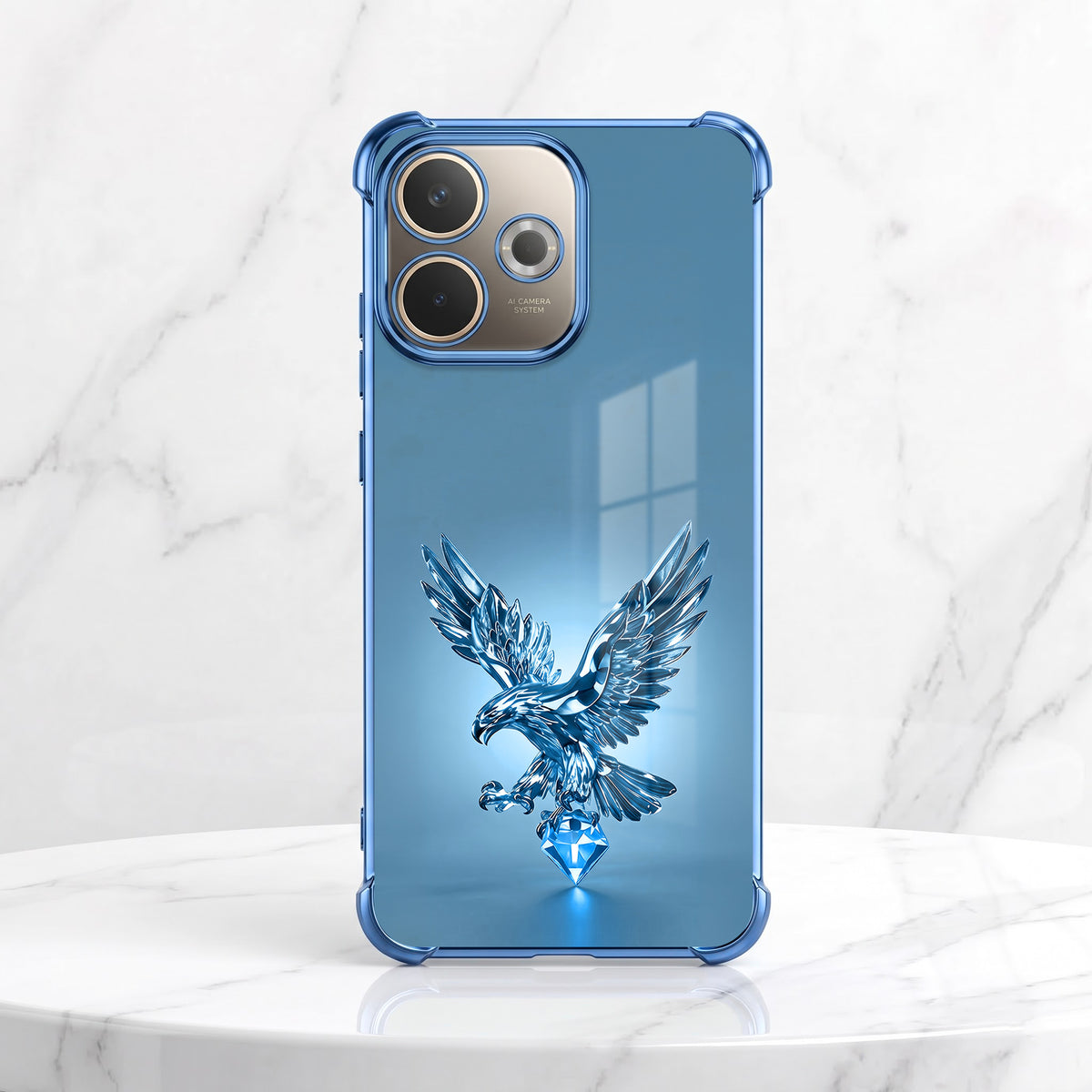 Oppo A5 Pro 5G Blue Eagle Airbags Printed Back Case