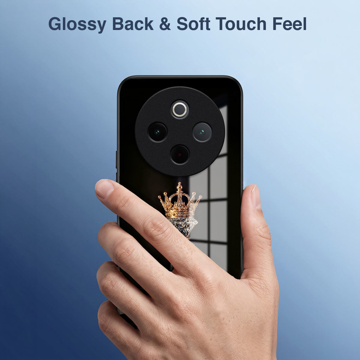Vivo T4 5G Royal Chess King Acrylic Glass Back Case