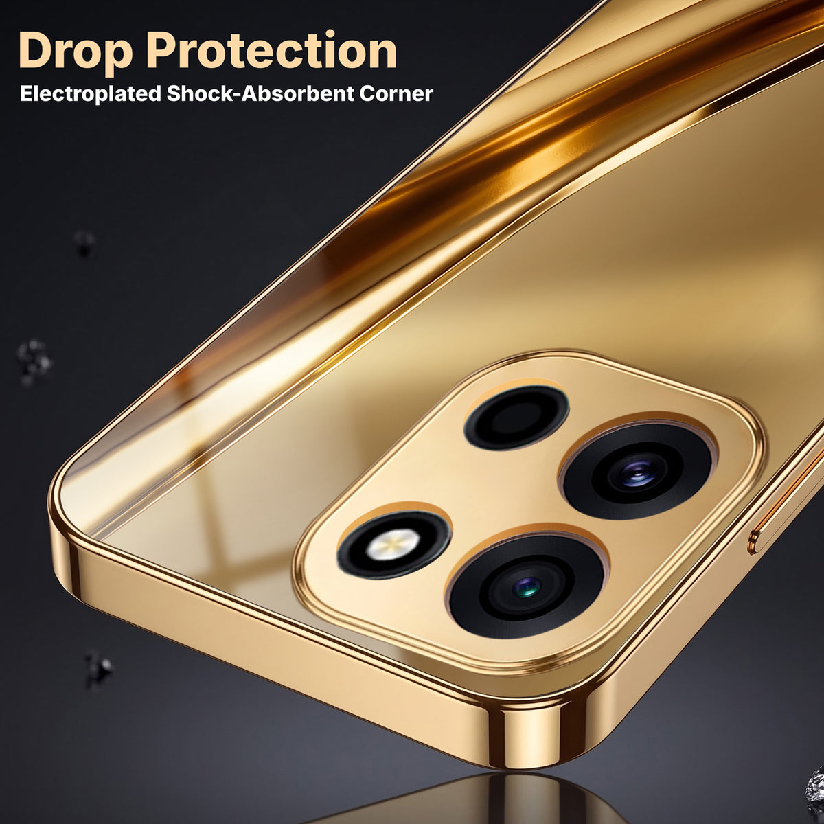 OnePlus Nord 6 5G Luxury Infinity Energy Gold Electroplated Glass Phone Case