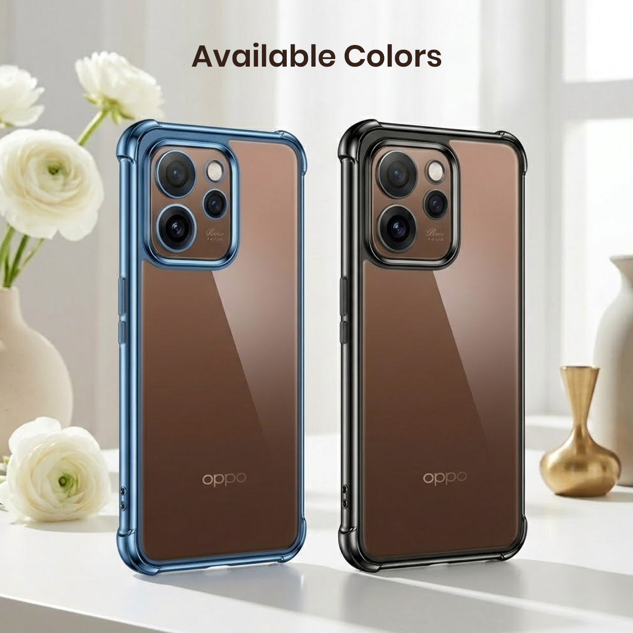 Oppo Reno 15 Pro Mini 5G Anti-Yellow Electroplating Transparent Airbags Case
