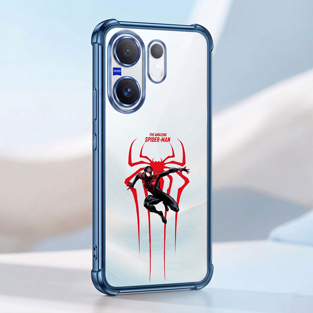 Vivo X200 FE 5G Premium 3D Spot UV Amazing Spider-Man Sticker Shockproof Airbags Case