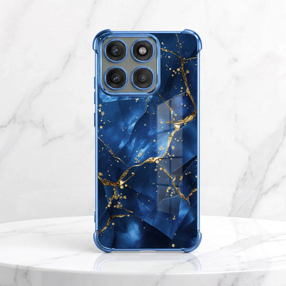 Motorola Edge 60 Pro 5G Blue Crimson Marble Airbags Printed Back Case