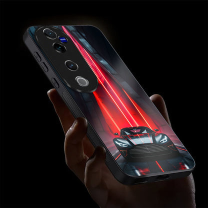 Vivo V40 Pro 5G Premium Acrylic Shockproof Glass Back Case (TurboCore)