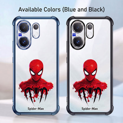 Vivo X200 FE 5G Premium 3D Spot UV Spider-Man Sticker Shockproof Airbags Case