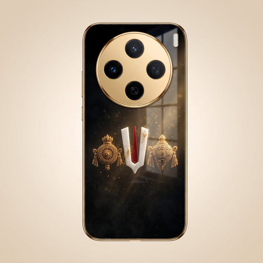 Vivo X200 5G Royal Heritage Edition Gold Electroplated Glass Phone Back Case
