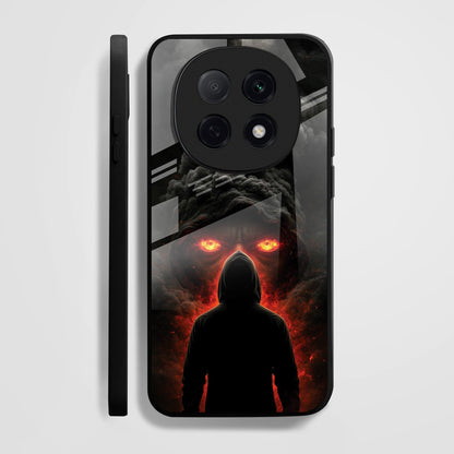 Oppo F29 Pro 5G Premium Acrylic Shockproof Glass Back Case (Dark Flame)