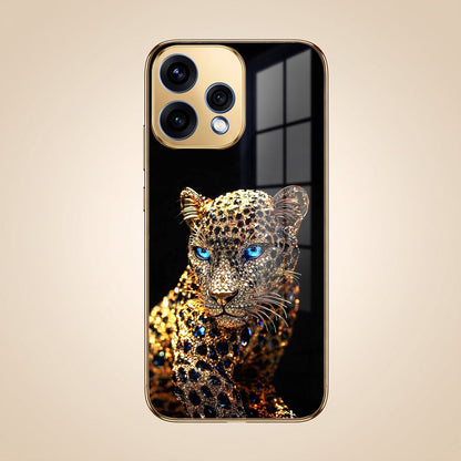 Oppo Reno 15 5G Panther Gold Electroplated Glass Phone Back Case