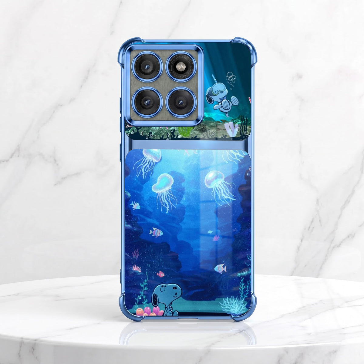 Motorola Edge 60 Pro 5G Mystic Jellyfish Dual-Tone Transparent Airbags Case