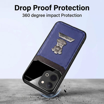Vivo T5x 5G Satyamev Jayate 2-in-1 Emblem Leather Lens Protective Back Case
