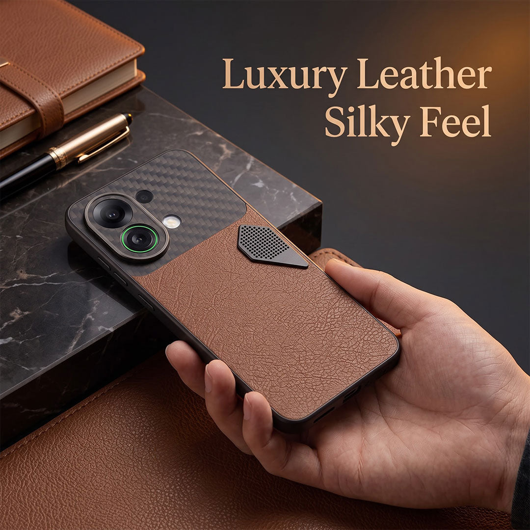 Oppo K13 Turbo 5G Carbon Fiber Heat Dissipation Leather Hybrid Phone Case