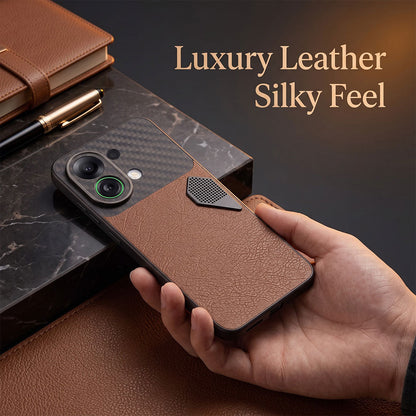 Oppo K13 Turbo 5G Carbon Fiber Heat Dissipation Leather Hybrid Phone Case