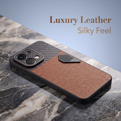 Oppo F31 5G Carbon Fiber Heat Dissipation Leather Hybrid Phone Case