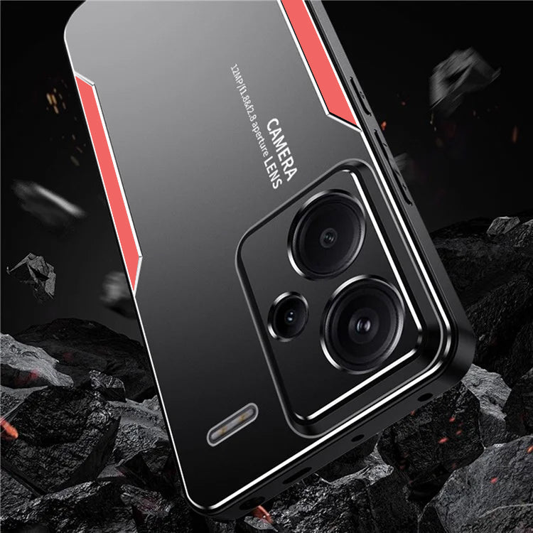 Redmi Note 13 Pro+ 5G Luxury Aluminum Metal Frame Protective Back Case