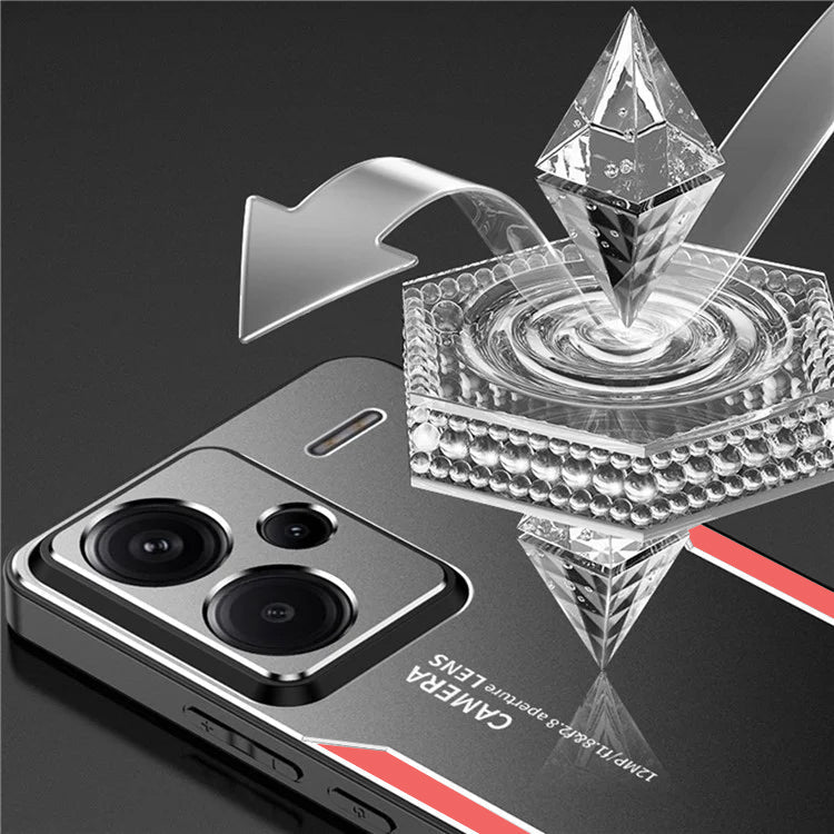 Redmi Note 13 Pro+ 5G Luxury Aluminum Metal Frame Protective Back Case