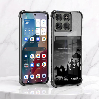 Motorola Edge 60 Pro 5G Mahabharat Divine Dual-Tone Transparent Airbags Case