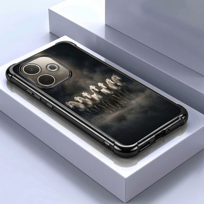 Oppo A5 Pro 5G Running Horses Airbags Printed Back Case