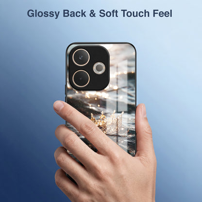 Oppo A5 Pro 5G Golden Crown Ocean Acrylic Glass Back Case