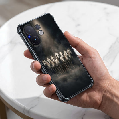 Vivo V60 5G Running Horses Airbags Printed Back Case