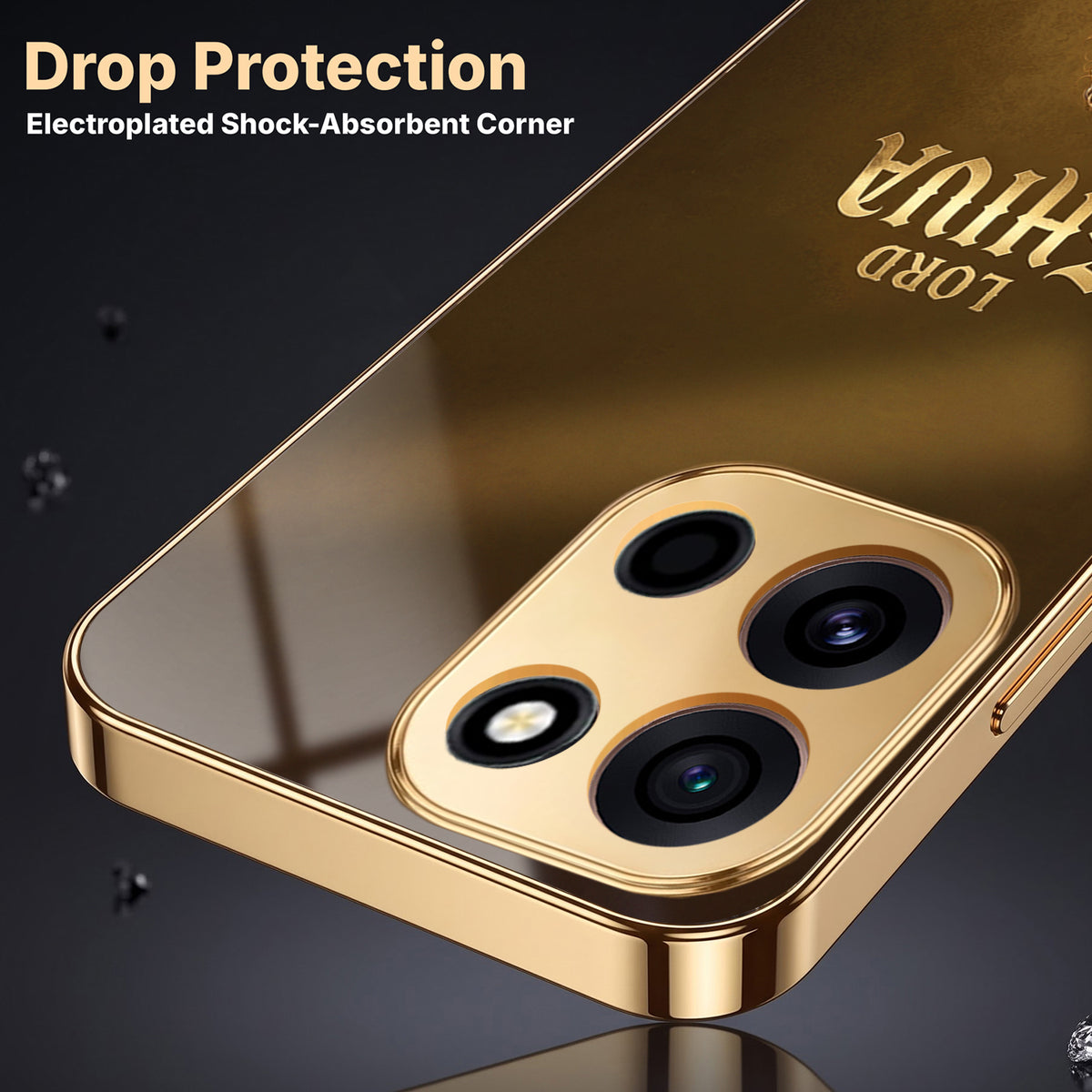 OnePlus Nord 6 5G Lord Shiva Gold Electroplated Glass Phone Back Case