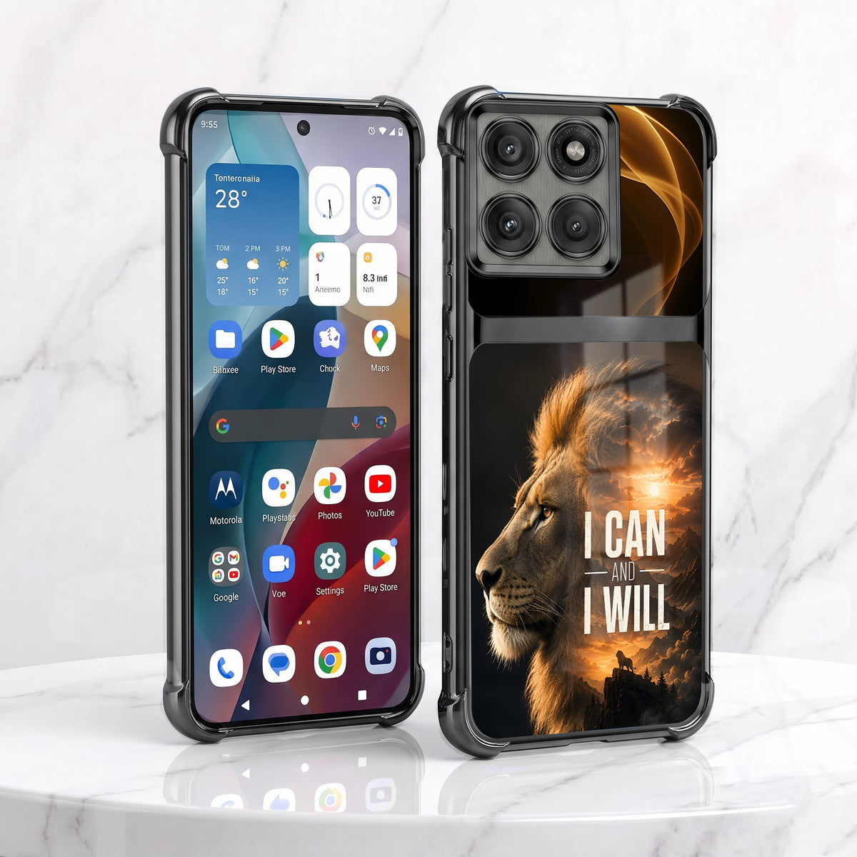 Motorola Edge 60 Pro 5G Rise of the King Dual-Tone Transparent Airbags Case