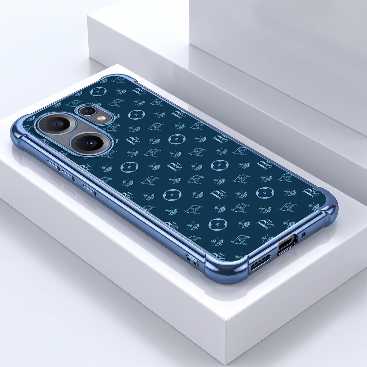 Nothing Phone 2 Pro 5G Luxury Monogram Blue Airbags Printed Back Case