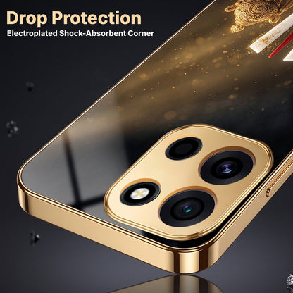 OnePlus Nord 6 5G Royal Heritage Edition Gold Electroplated Glass Phone Back Case
