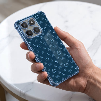 Motorola Edge 60 Pro 5G Luxury Monogram Blue Airbags Printed Back Case