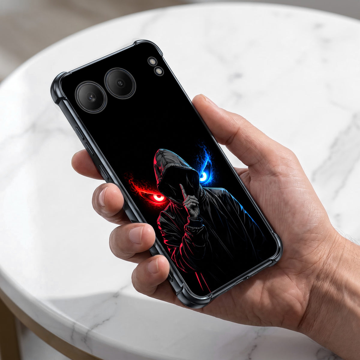 One Plus Nord 4 5G Hooded Shadow Demon Airbags Printed Back Case