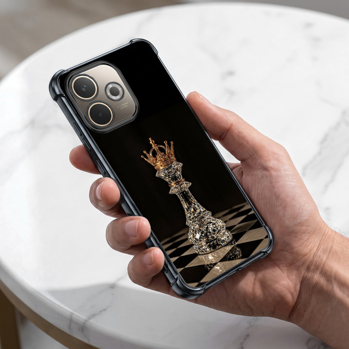 Oppo A5 Pro 5G Chess King Airbags Printed Back Case