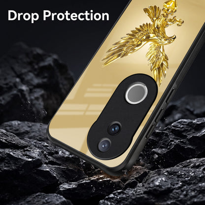 Vivo V50 5G Golden Eagle Acrylic Glass Back Case