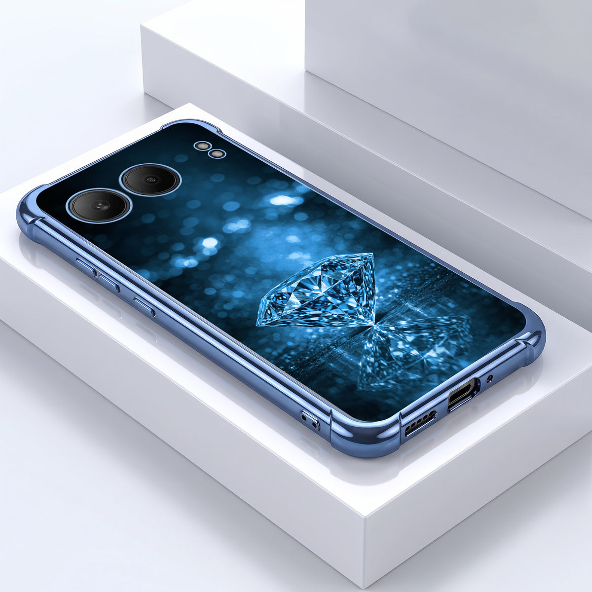One Plus Nord 4 5G Blue Diamond Airbags Printed Back Case