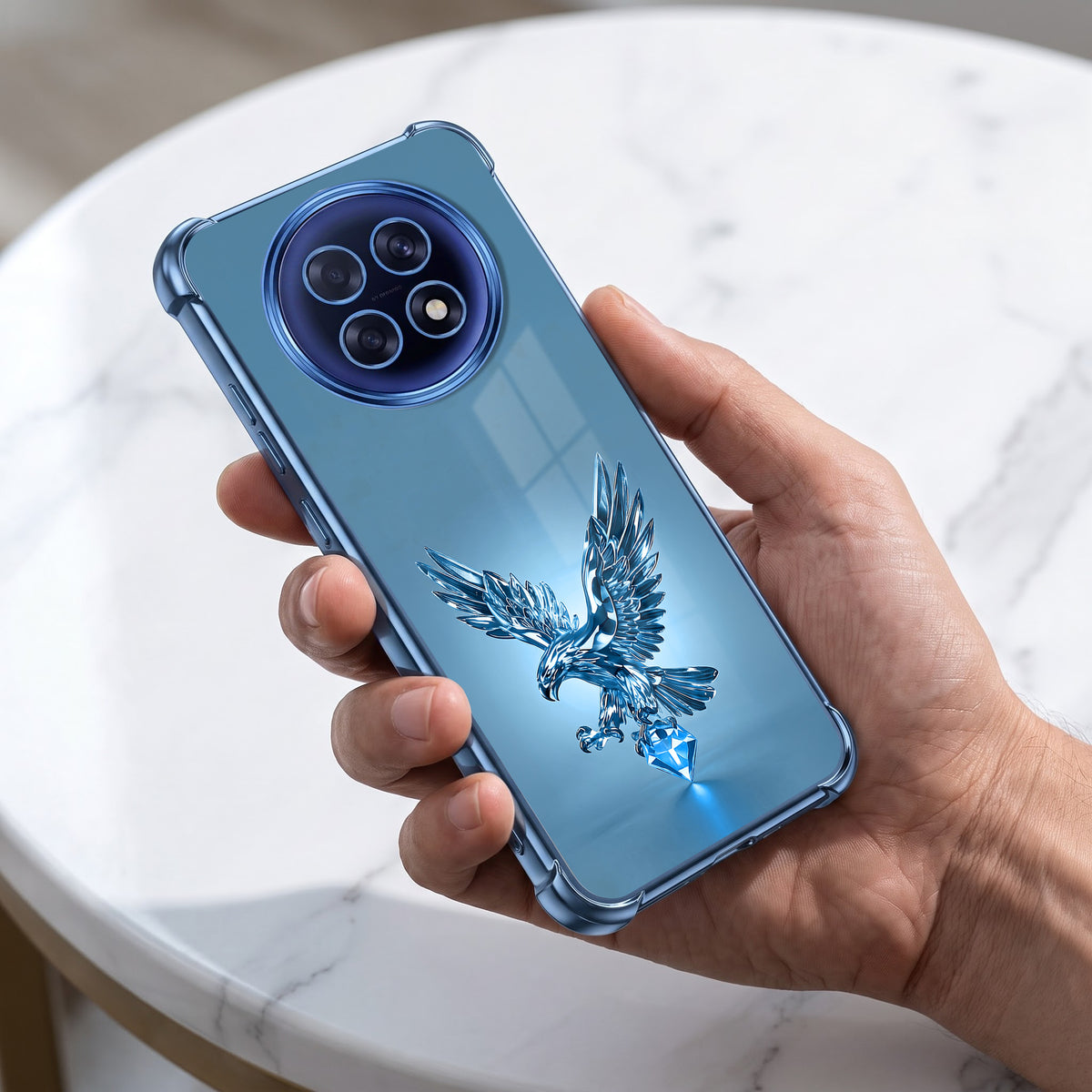 Oppo F31 Pro+ 5G Blue Eagle Airbags Printed Back Case