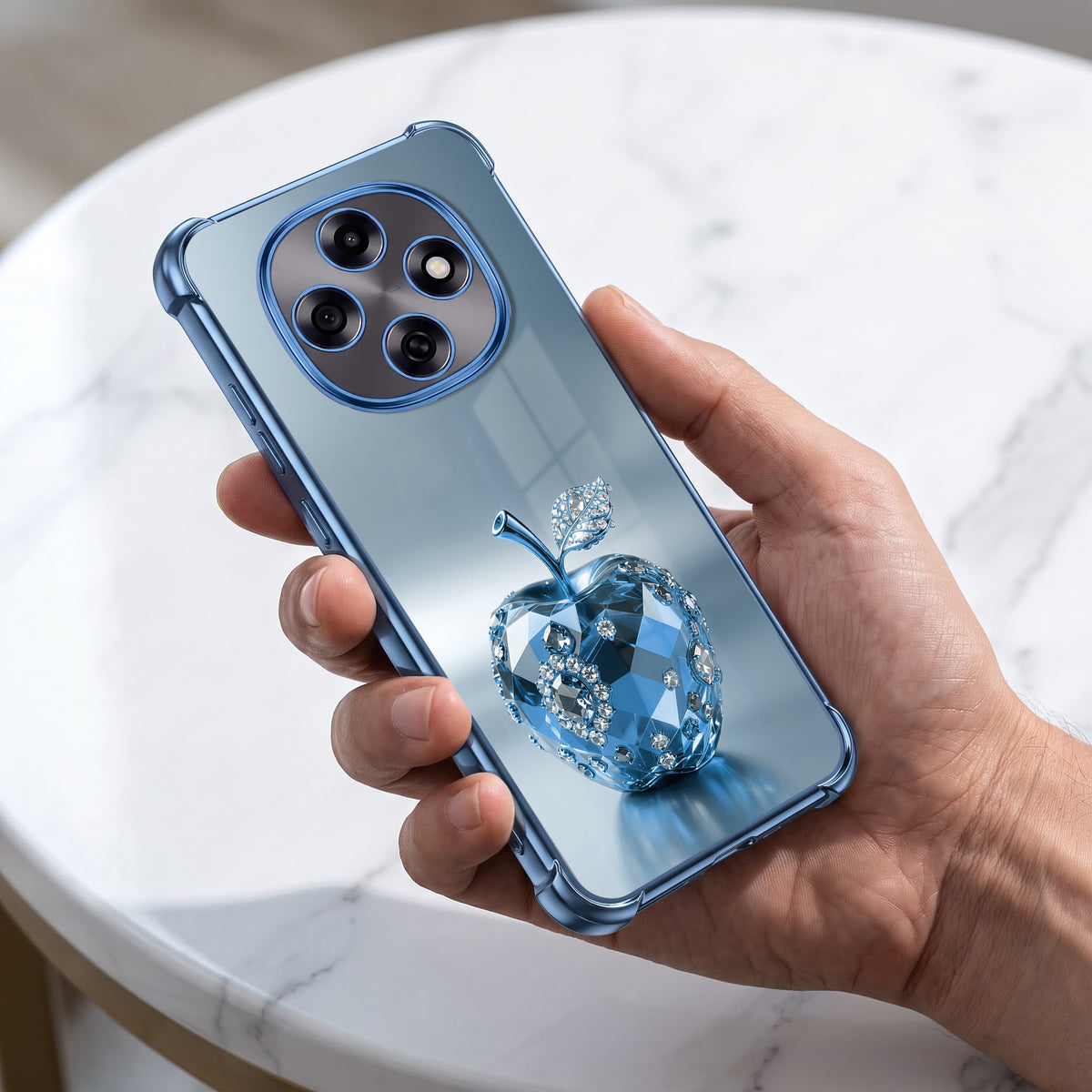 Oppo F31 Pro 5G Blue Apple Airbags Printed Back Case