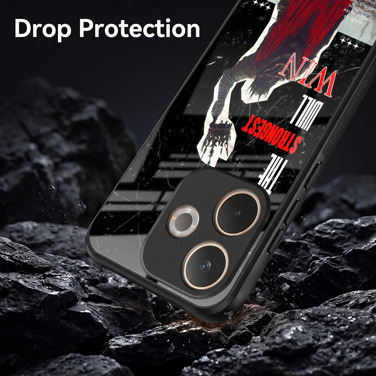Oppo A5 Pro 5G The Strongest Will Win Acrylic Glass Back Case