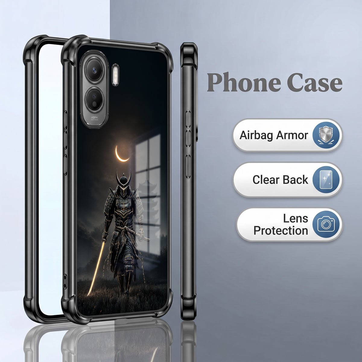 Vivo T5 Pro 5G Samurai Warrior Airbags Printed Back Case