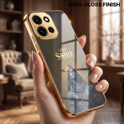 OnePlus Nord 6 5G Lord Shiva Gold Electroplated Glass Phone Back Case