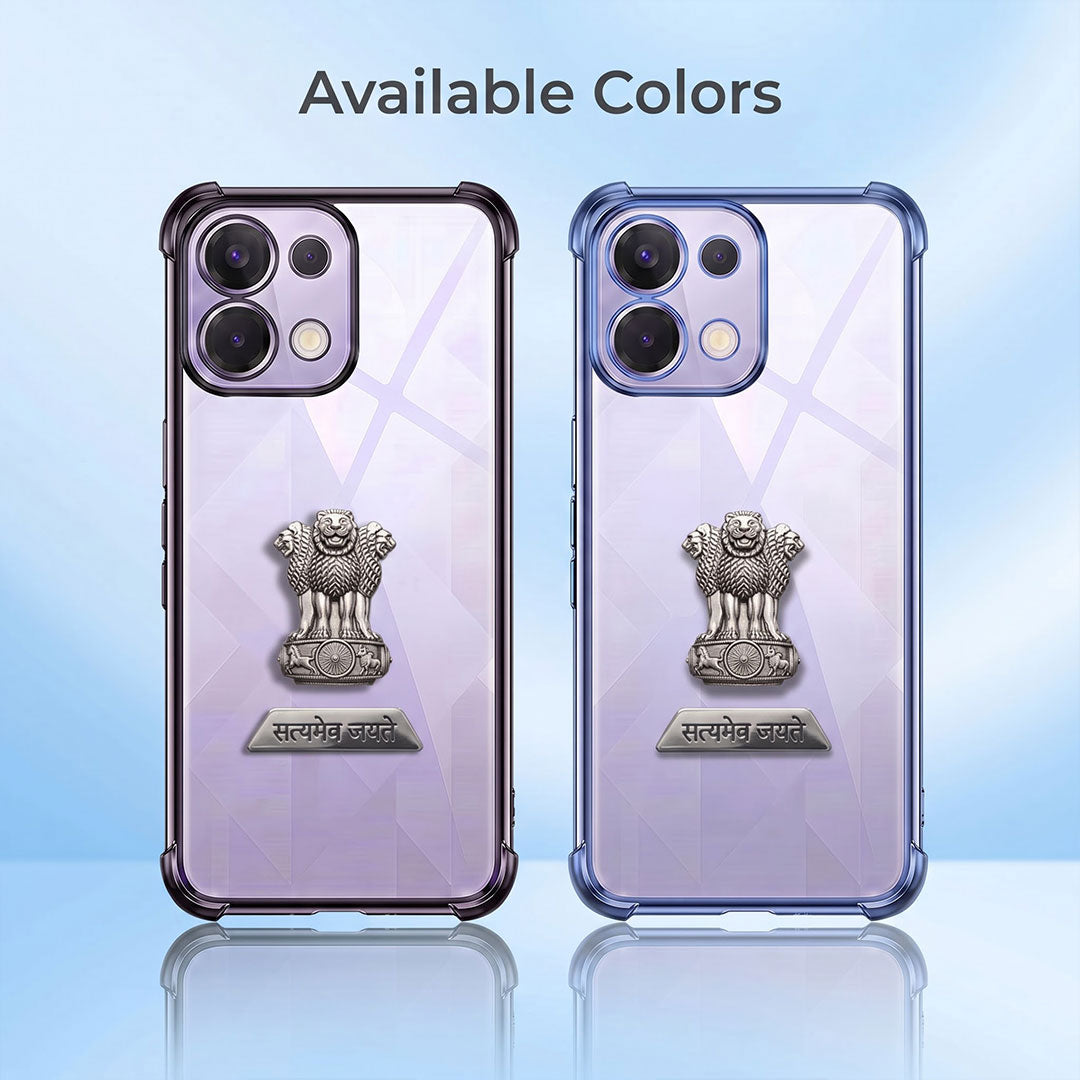 Oppo K13 5G Satyamev Jayate 2-in-1 Emblem Transparent Shockproof Airbag Case