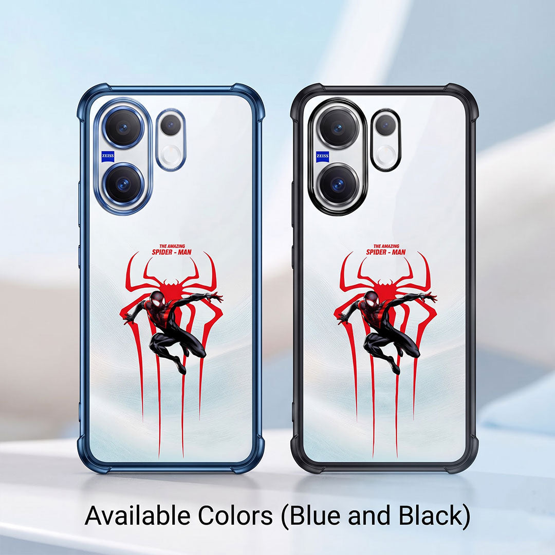 Vivo X200 FE 5G Premium 3D Spot UV Amazing Spider-Man Sticker Shockproof Airbags Case