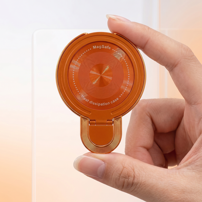 Oppo Reno 14 5G Invincible Bracket Ring Stand Shimmer Airbag Cosmic Orange Case