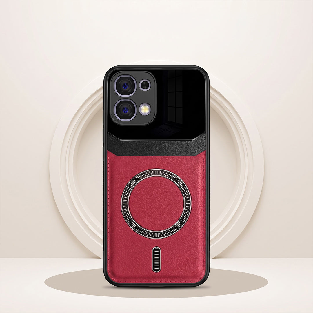 Oppo F31 5G Premium Magsafe Magnetic Leather Lens Protective Case